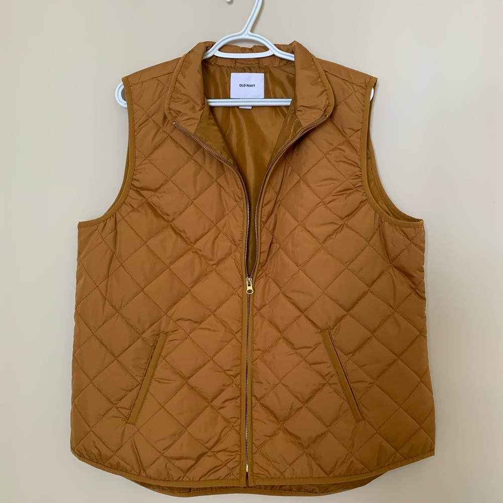 Mustard yellow vest